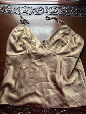 Casual Cami and Drawstring Capri in Camel - Medium